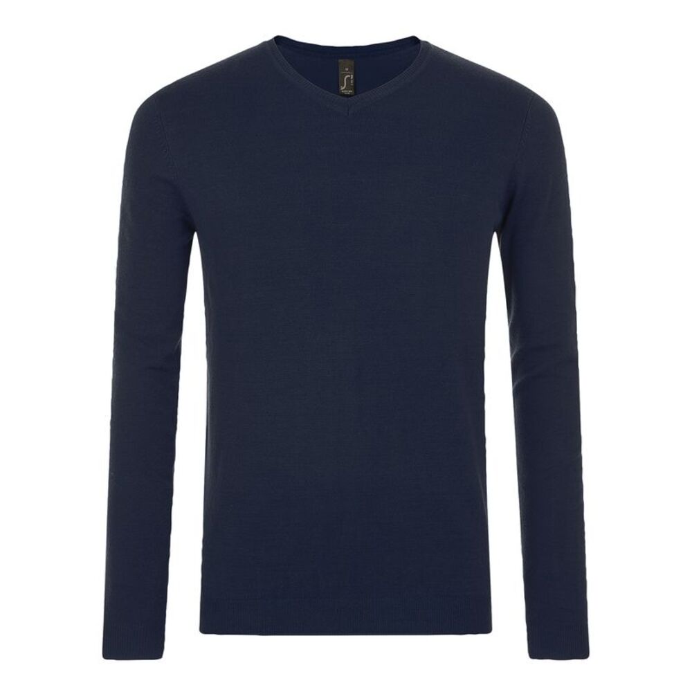 SOLS Mens Glory V Neck Sweater / French Navy